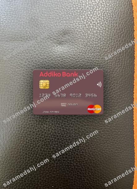 Slovenia Addiko Bank mastercard photolook front